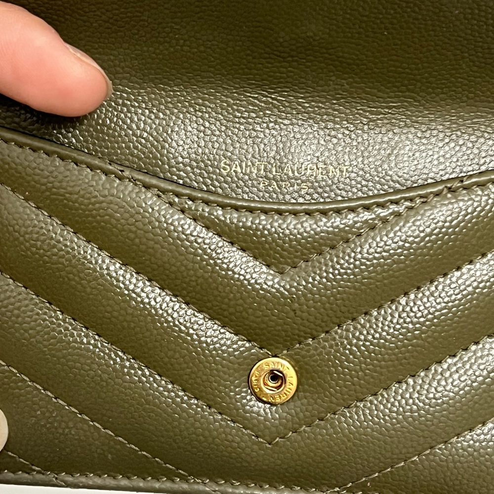 SOLD OFF POSHMARK 
Cassandre YSL Monogram Leather Zip Card Holder - Picture 11 of 16